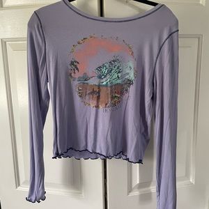 Purple long sleeve top
